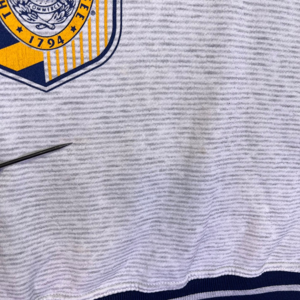Gear Sweatshirt Unisex Large Grey Navy UTC Chattanooga Collegiate Vintage Retro - Picture 5 of 16